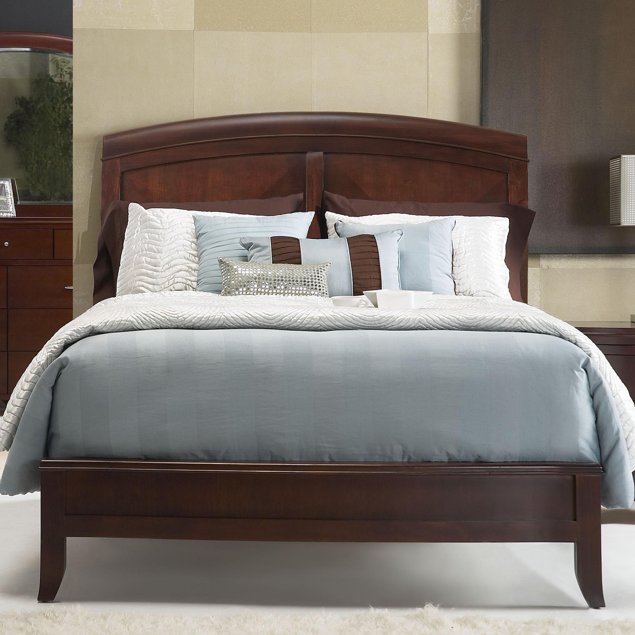 Modus International Brighton BR15S7 King Panel Bed w/ Arched Headboard